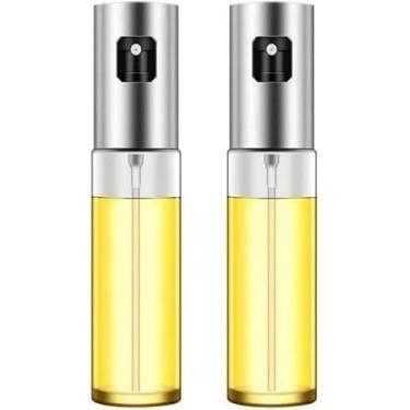 Imagem de Kit 2 Borrifadores Spray para Azeite Óleo e Vinagre Multiuso Pulverizador Galheteiro 100 ml Bico Antigotejamento Livre de BPA Design Premium Econômico Saudável Prático para Cozinha