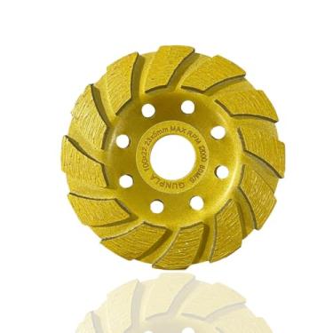 Imagem de Disco Diamantado Rebolo Desbaste Concreto Marmore Porcelanato Para Esmerilhadeira 100mm