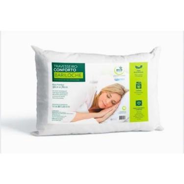 Imagem de Travesseiro Microfibra Macio 70 X 50 Branco Fibra Siliconada - Eco Bra