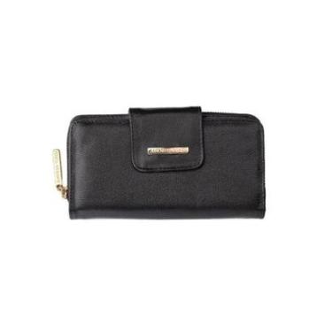 Imagem de Carteira feminina grande de couro liso Cindy-Feminino