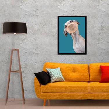 Imagem de Quadro Decorativo Wippet Chicletes 45x34Cm Moldura Preta