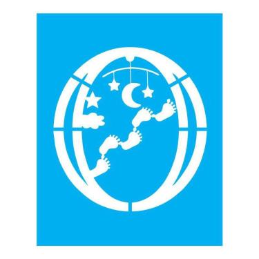 Imagem de Stencil Tamako Bebê - 20X25Cm - Ref B915