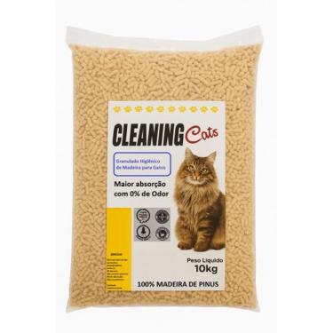 Imagem de Granulado Higienico De Madeira Para Gatos Felinos Pinus Biodegradavel 