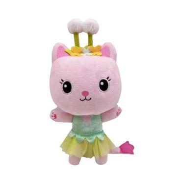 Imagem de Mochila De Pelúcia Infantil 20-30cm Gabby's Dollhouse Gato Bolo Sereia