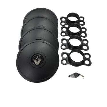 Imagem de Calotas Miollo Renault Logan Aro 14 07/17 Tradicional Preto