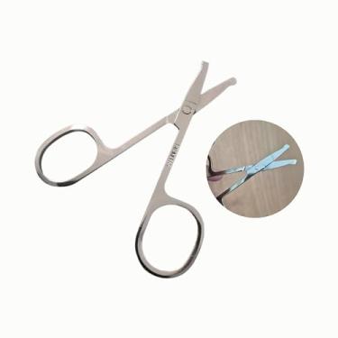 Imagem de Tesoura para Unhas Ponta em Aço Dourada Profissional para Manicure e Pedicuro Corte Preciso e Esterilizável 1 Unidade (Ponta Redonda)