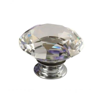 Imagem de Kit 30 Puxadores De Cristal 30 Mm Gaveta