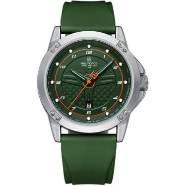 Imagem de Relógio De Quartzo Masculino Casual Pulseira De Silicone Impermeavel Verde