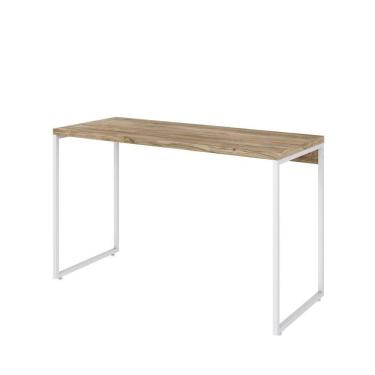 Imagem de Mesa Dynamica 120x50x75cm Carvalho - Est.branca Carvalho - Est.branca