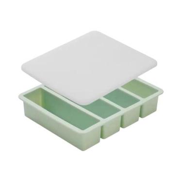 Imagem de Forma De Silicone Com 4 Compartimentos E Tampa Para Manteiga, Bandeja 