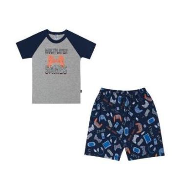 Imagem de Pijama Infantil Manga Curta Menino Pulla Bulla Ref. 46552-Masculino