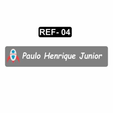 Imagem de Kit 50 Etiquetas Termocolantes Em DTF Para Uniforme Escolar Roupa Infa