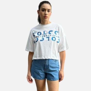 Imagem de Camiseta Feminina Ampla Com Logo Colcci Jeans-Feminino