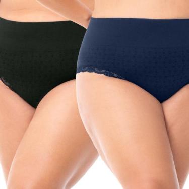 Imagem de KIT 2 CALCINHAS BIQUKit com 2 Calcinhas Biquíni Com Renda Sem Costura 