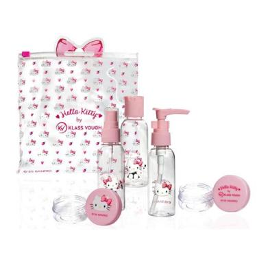 Imagem de Kit de Viagem com Frascos Recipientes e Nécessaire Hello Kitty Klass V