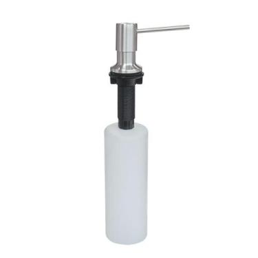 Imagem de Dosador de Sabão Tramontina 500 ml em Aço Inox com Recipiente Plástico