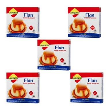Imagem de Kit Sobremesa Flan Baunilha Zero Açúcar Lowçucar - 5 Unidades 25g - Lo
