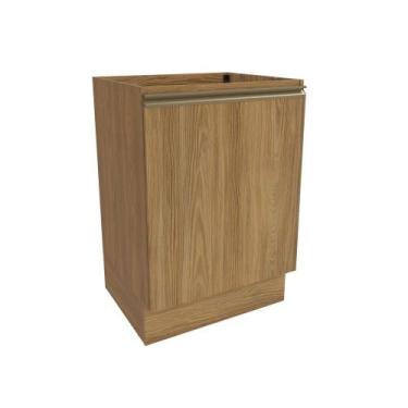 Imagem de Balcão Celeste Kappesberg 100% MDF 1 Porta Nogueira 60cm