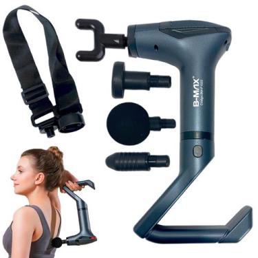 Imagem de Massageador Muscular 2400-3300rpm com 4 Cabecas e Bateria 1500mAh - Ni