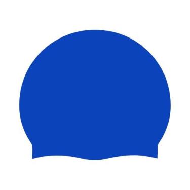 Imagem de Touca De Natação Unissex Em Silicone Impermeável Para Cabelos Longos, 