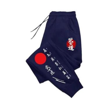 Imagem de Calças De Moletom Estilo Harajuku Japonês Para Homens, Calças Casuais 