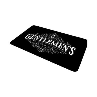 Imagem de Tapete De Flanela Com Estampa Gráfica Para Barbearia, Para Banheiro, C