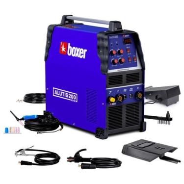 Imagem de Máquina de Solda Inversora ALUTIG 200 AC DC Boxer Bivolt TIG Alumínio