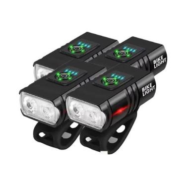 Imagem de Lanterna De Bicicleta LED T6 Tipo-C Com 6 Modos, Farol Frontal Para Ci