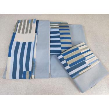 Imagem de Jogo Lençol De 180 Fios Queen 4 Peças Estampado - Lu Enxovais, Delicad