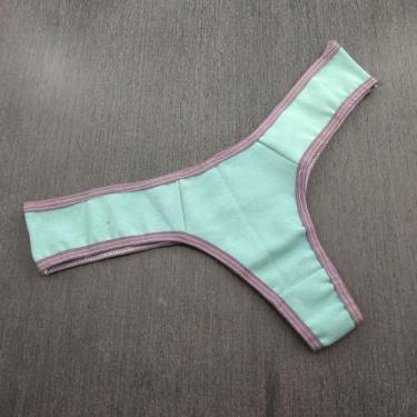 Imagem de Tanga Fio Cotton Lisa Cor:Viés Orquídea/ teosTamanho:M - Ternura Íntim