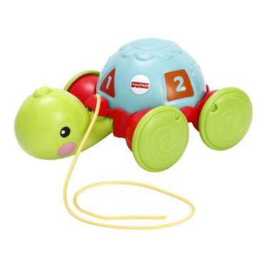 Imagem de Fisher Price Infantil Empurra Tartaruga - Fisher-Price, Verde e Azul, 