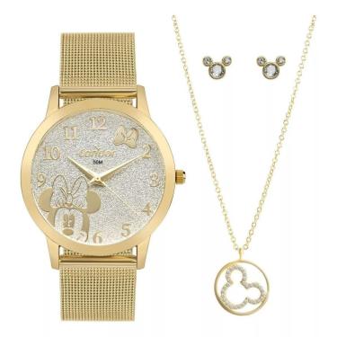 Imagem de Relogio Condor Feminino Mimos E Sutilezas Dourado Disney CO2035NGI/KI4K-Feminino
