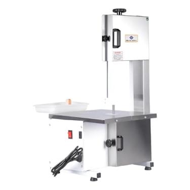 Imagem de Serra Fita Com Moedor Boca Número 5 Lâmina 1,46mts Semi Inox Delta Grill Bivolt
