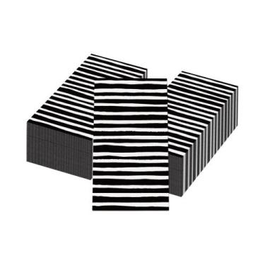 Imagem de Guardanapos De Papel Descartáveis Listrados 20 40 60 80 Peças Para Ani