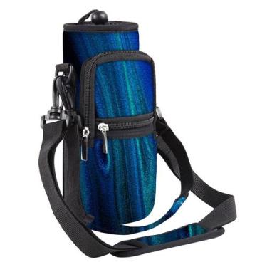 Imagem de Bolsa de transporte para garrafas de água AORTDES 25 onças isolada azu