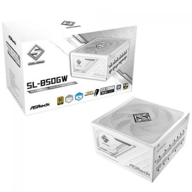 Imagem de Fonte ASRock Steel Legend White, 850W, 80 Plus Gold, Cybenetics Platin