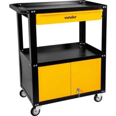 Imagem de Carro Ferramentas 80kg Vd2018 Nove54 1 Gaveta 2 Portas Aço