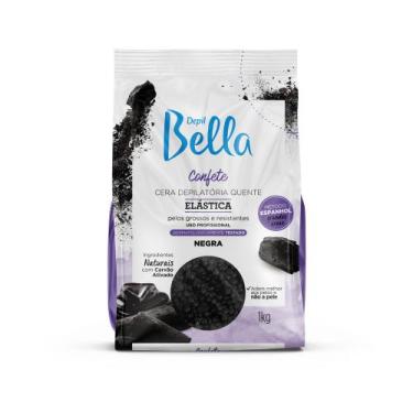 Imagem de Cera Quente Depilatória Confete Elástica Negra Depil Bella