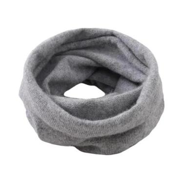 Imagem de Cachecol Feminino De Lã Macia E Quente, Gola Falsa De Cashmere, Aquece