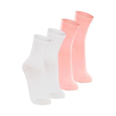 Imagem de Kit com 4 Pares de Meias Cano Longo Lupo 4575-088 Colorido, Rosa
