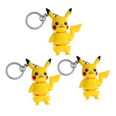 Imagem de Chaveiro Pikachu Articulado  Presente Divertido e Colecionável Pokémon