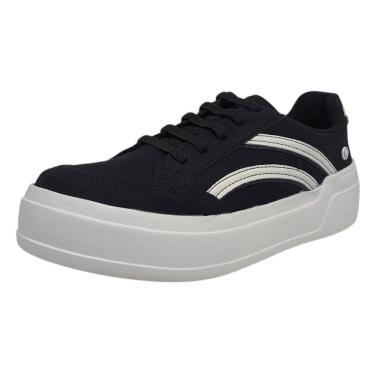 Imagem de Tênis Feminino Casual Estilo Moderno Conforto Brilho Kolosh