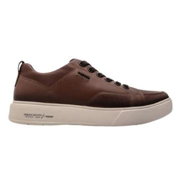 Imagem de Sapatenis Pegada Masculino Casual Em Couro 111902, 41, Tabaco