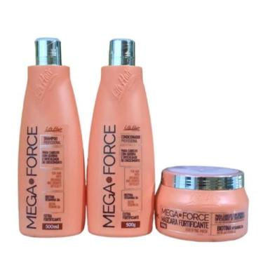 Imagem de Kit Manutenção Fortificante Capilar Mega Force Life Hair 500ml (Na Bol