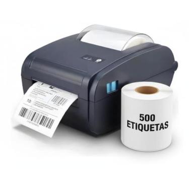 Imagem de Impressora Termica Portatil para Etiquetas Recibos Documentos, Não Fis
