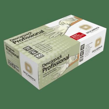 Imagem de Luva de Látex Com Pó Profissional Não Uso Médico Caixa Com 100 Unidade