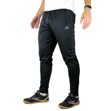 Imagem de Calça Esportiva e Treino Slim Finta Black, P, Preto, Com Tornozeleira