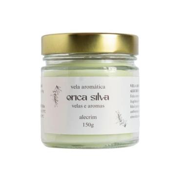 Imagem de Vela Aromática Alecrim 150g  Frescor Herbal e Energia Positiva - Erica