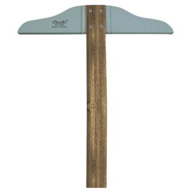 Imagem de Régua T de Madeira 60cm Trident Bordas de Acrílico e Cabeçote Fixo Mod