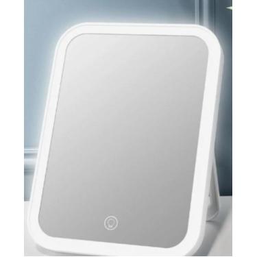Imagem de Espelho de Maquiagem com LED Touch Recarregável - Lelong, Branco
